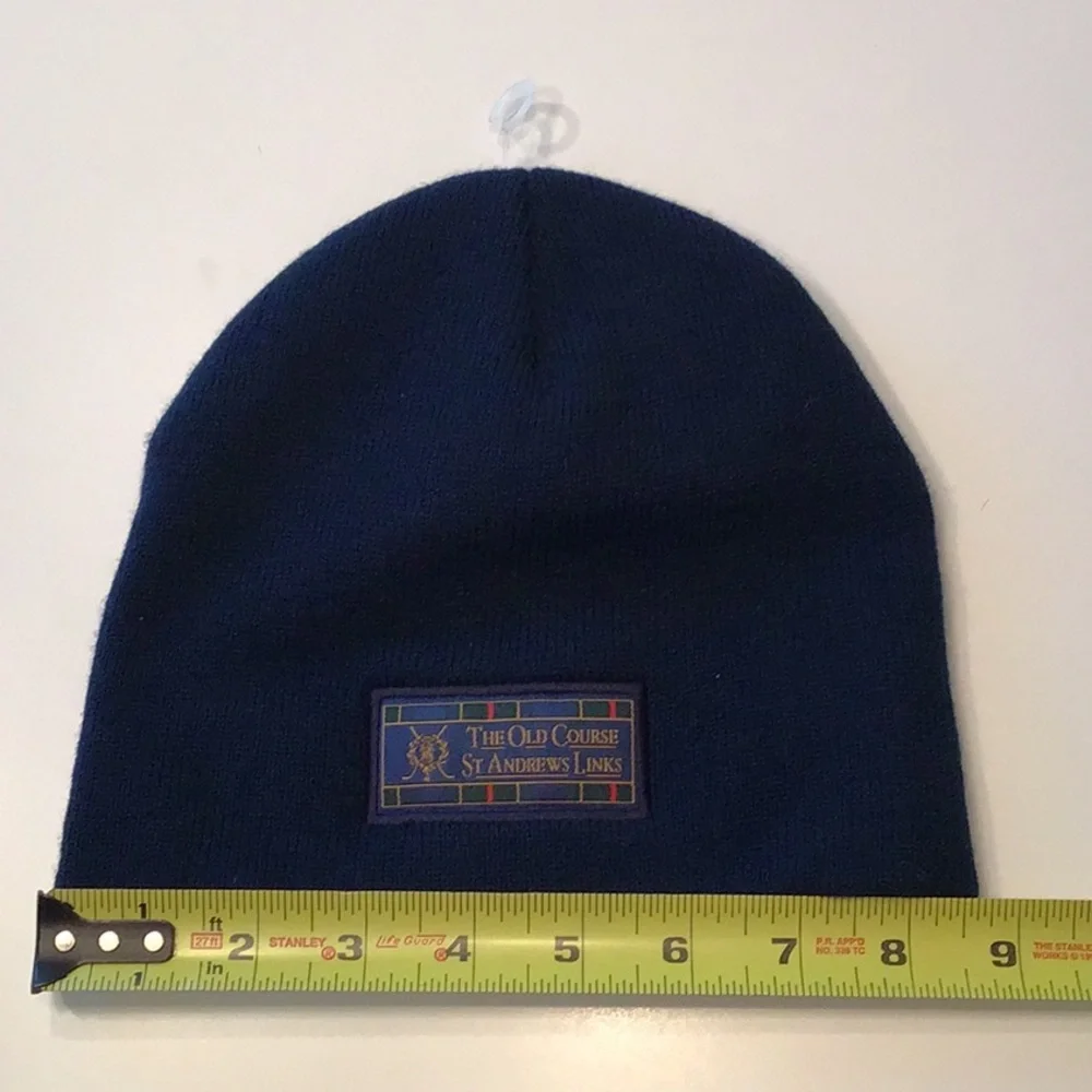 The Old Course‎ St Andrews Hat Knit Golf Unisex Logo Iconic Tartan
